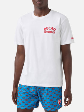 T-shirt Portland bianca con stampa Ducati Weekender | Special Edition 