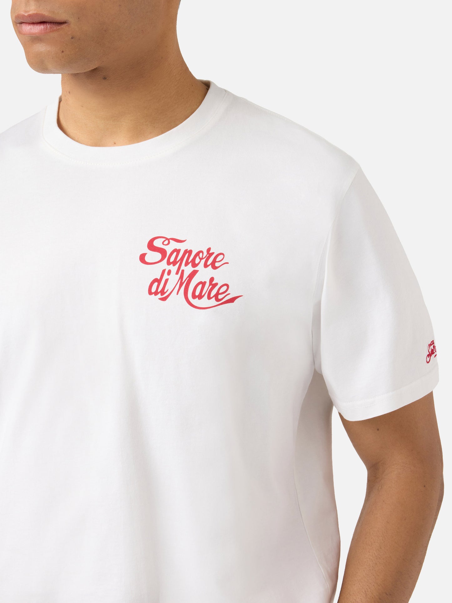 T-shirt Portland bianca con stampa Sapore di Mare | Edizione Speciale