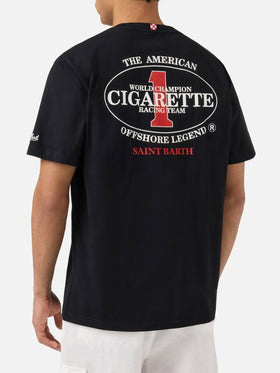 Black Portland t-shirt with Cigarette Racing print | Special Edition