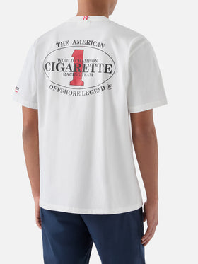 T-shirt Portland panna con stampa Cigarette Racing | Special Edition