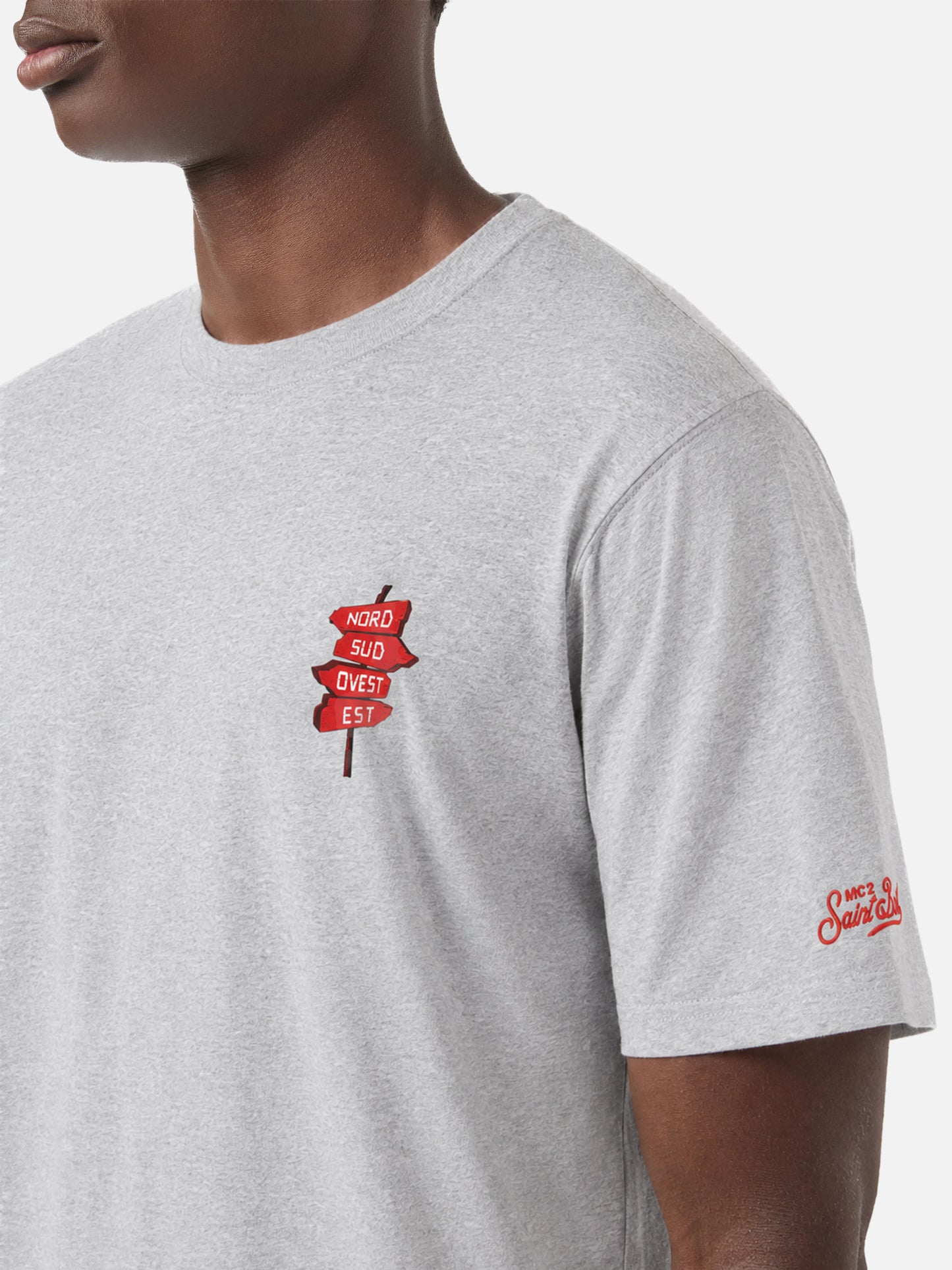 Graues Portland-T-Shirt mit Nord Sud Ovest Est-Print | Special Edition 
