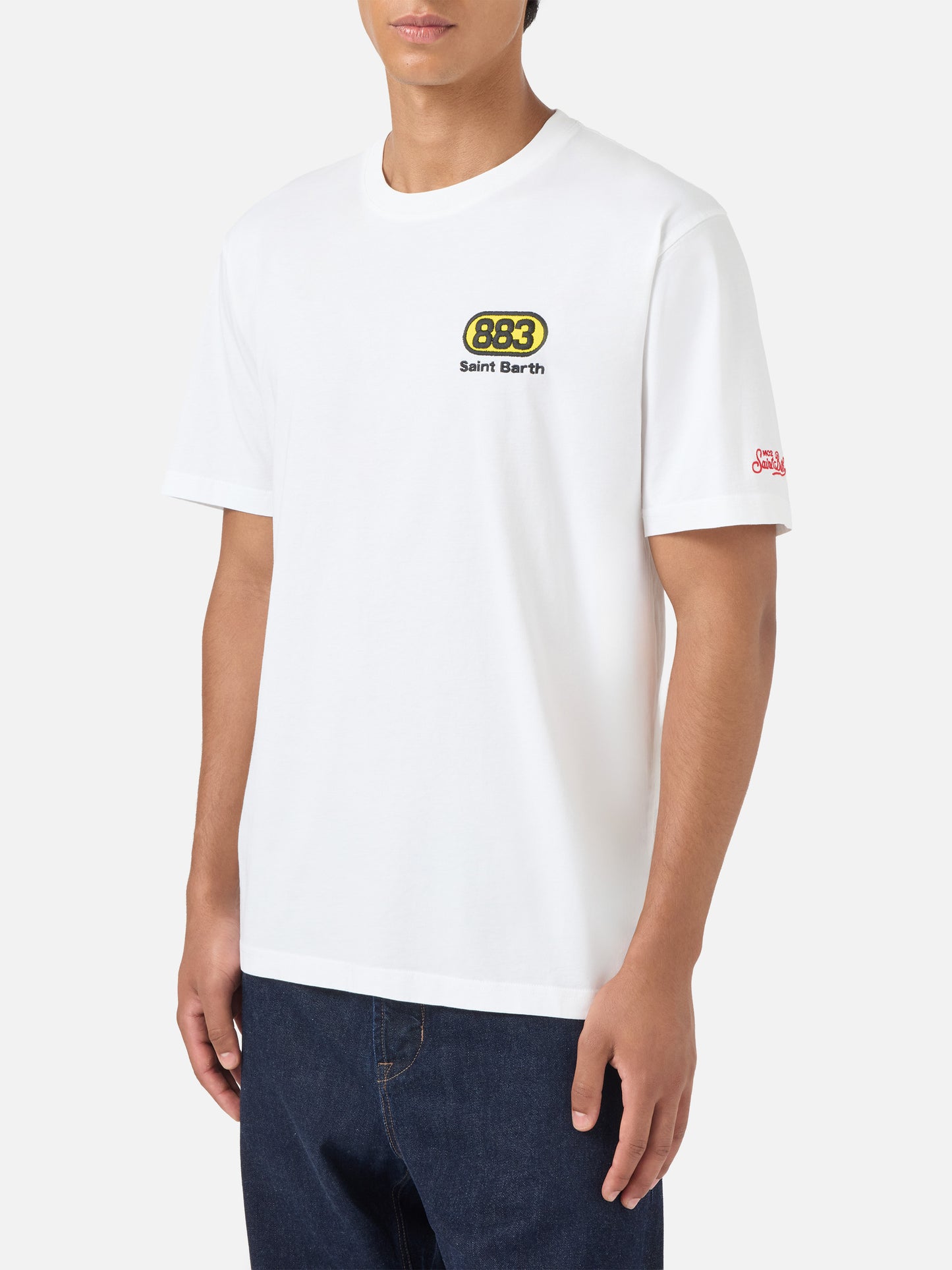 T-shirt portland bianca con grafica Nord Sud Ovest Est | Special Edition