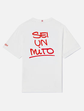 Weißes Portland-T-Shirt mit Sei un mito-Grafik | Special Edition 