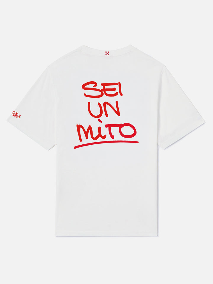 T-shirt Portland bainca con grafica Sei un mito | 883 SPECIAL EDITION