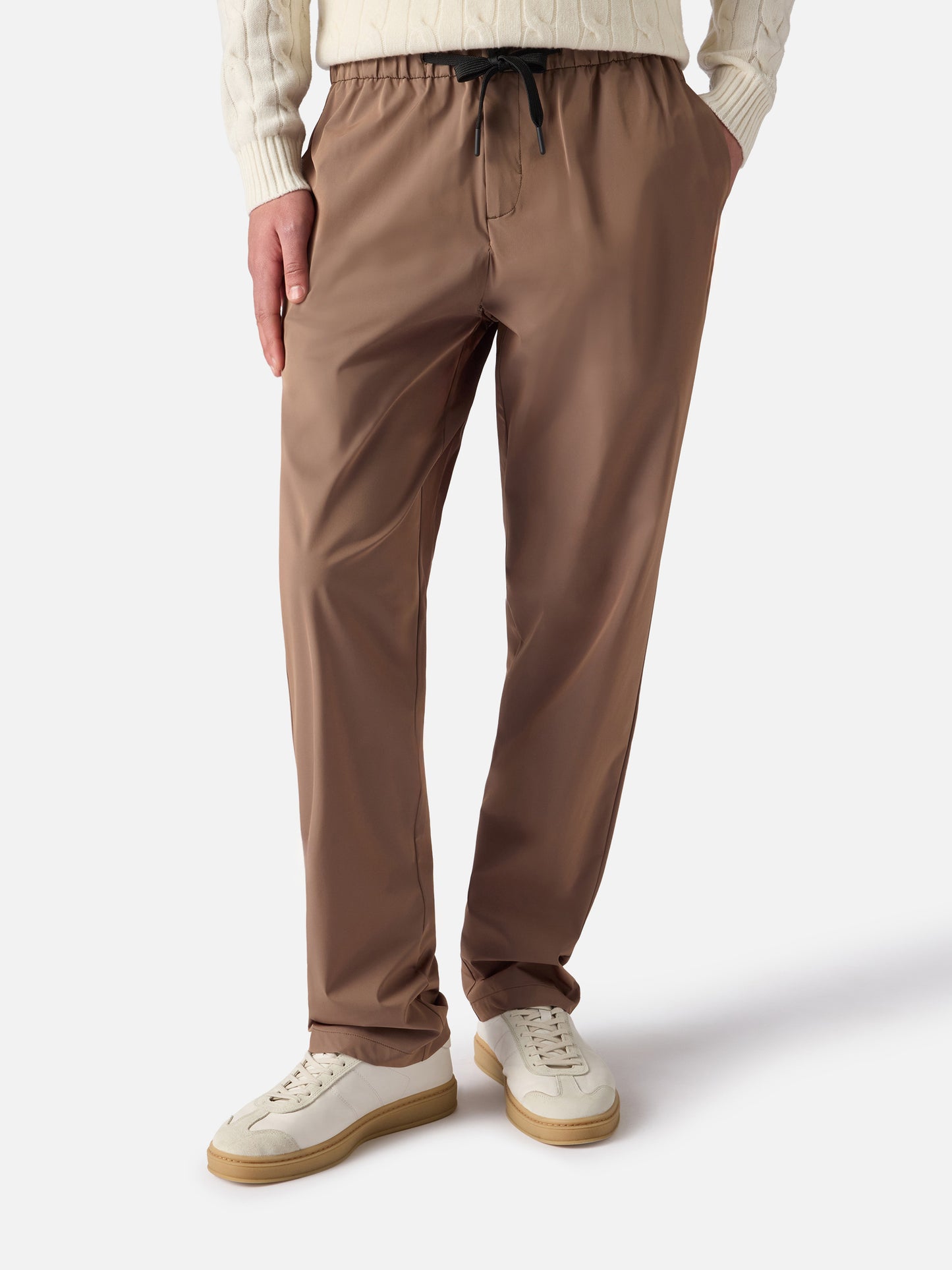 Pantaloni casual da uomo color kaki Porter