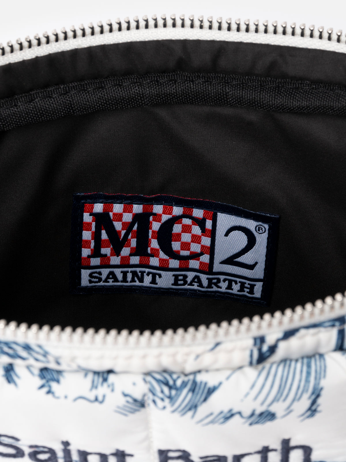 Puffer table case with toile de jouy print - MC2 Saint Barth