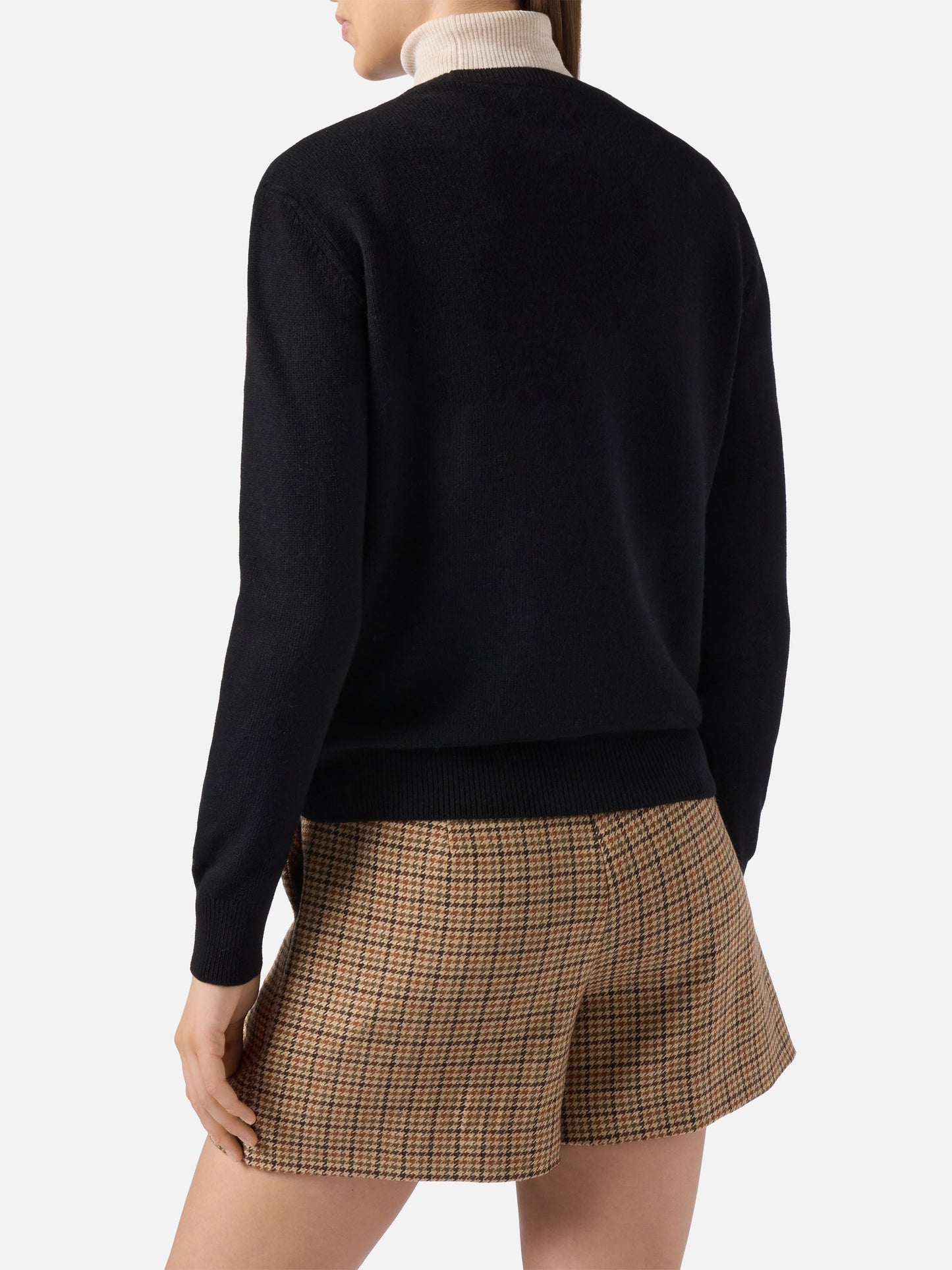 New Queen cashmere-blend crewneck with Vacanze di Natale jacquard | VACANZE DI NATALE SPECIAL EDITION