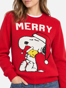 Maglione New Queen con stampa Snoopy rosso | Special Edition