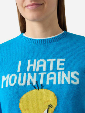 New Queen crewneck in grey with Tweety jacquard | WARNER BROS. SPECIAL EDITION