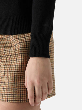 New Queen Crewneck in Weiß mit Strassato-Strassverzierungen