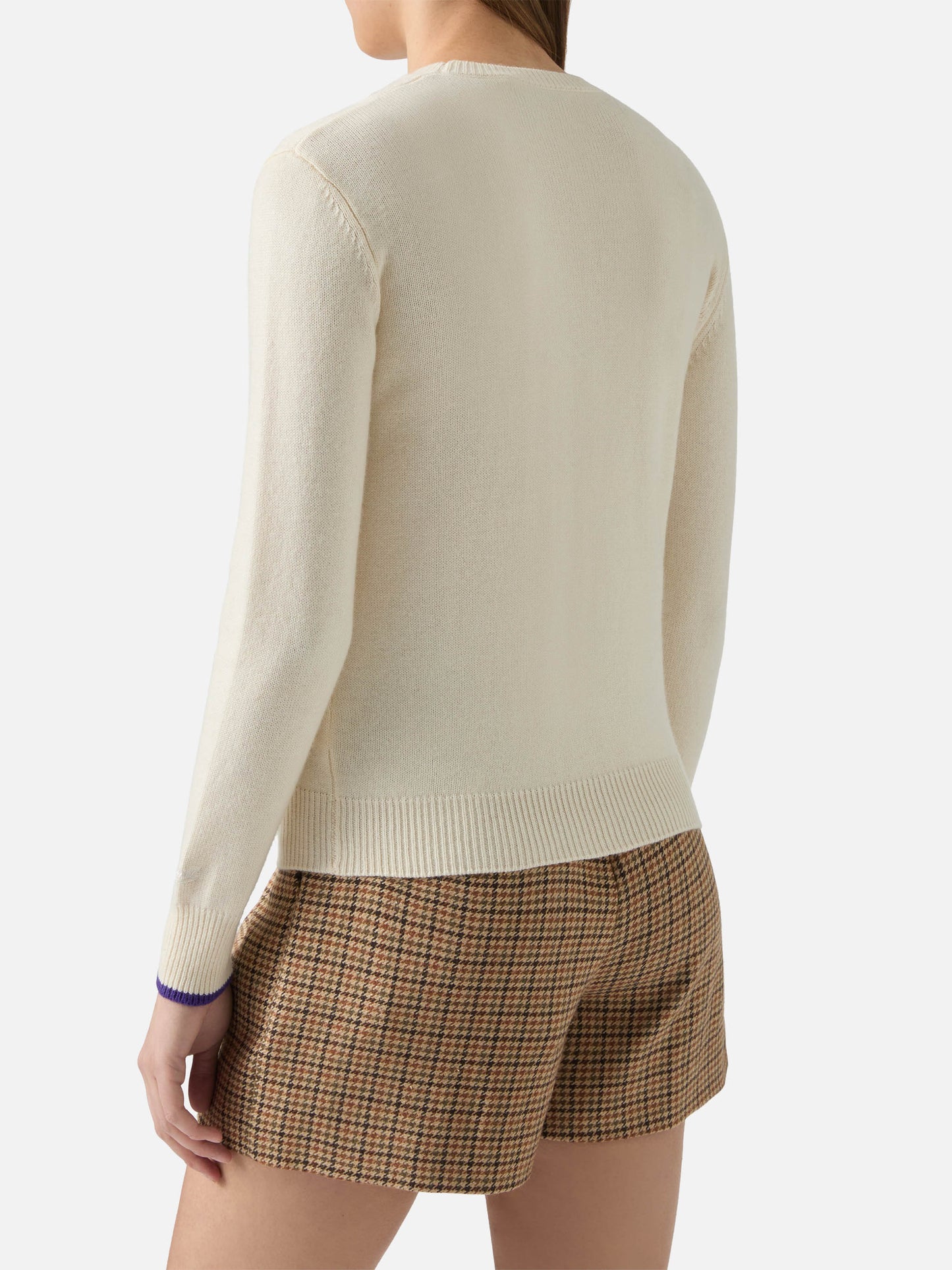 Girocollo New Queen bianco con decorazioni di strass Strass & Skipass