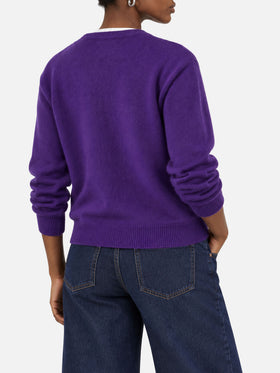 Jersey corto Purple New Queen con logo 