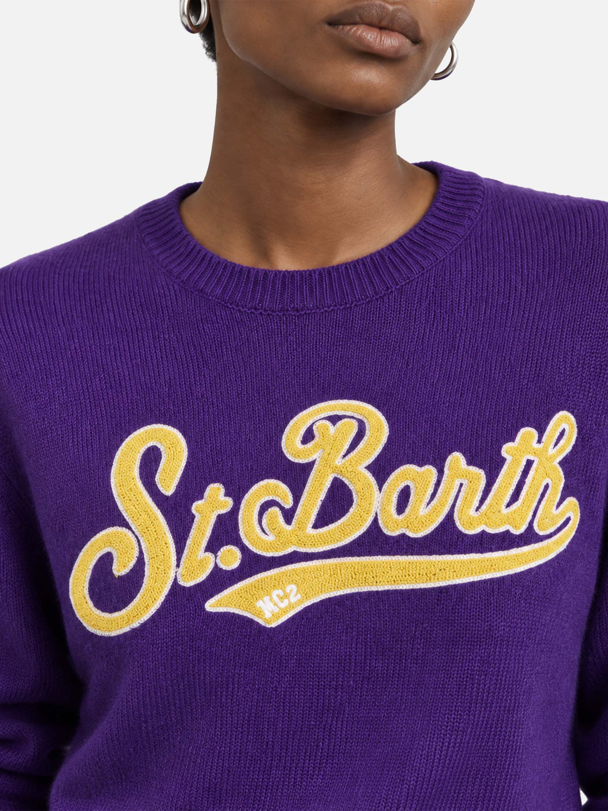 Jersey corto Purple New Queen con logo 