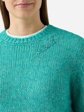 New Queen Crop Soft crewneck with St. Barth embroidery