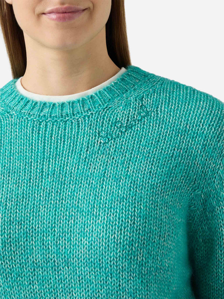 Neues Queen Crop Soft-Curl-Neck-Halsband mit St. Barth-Stickerei