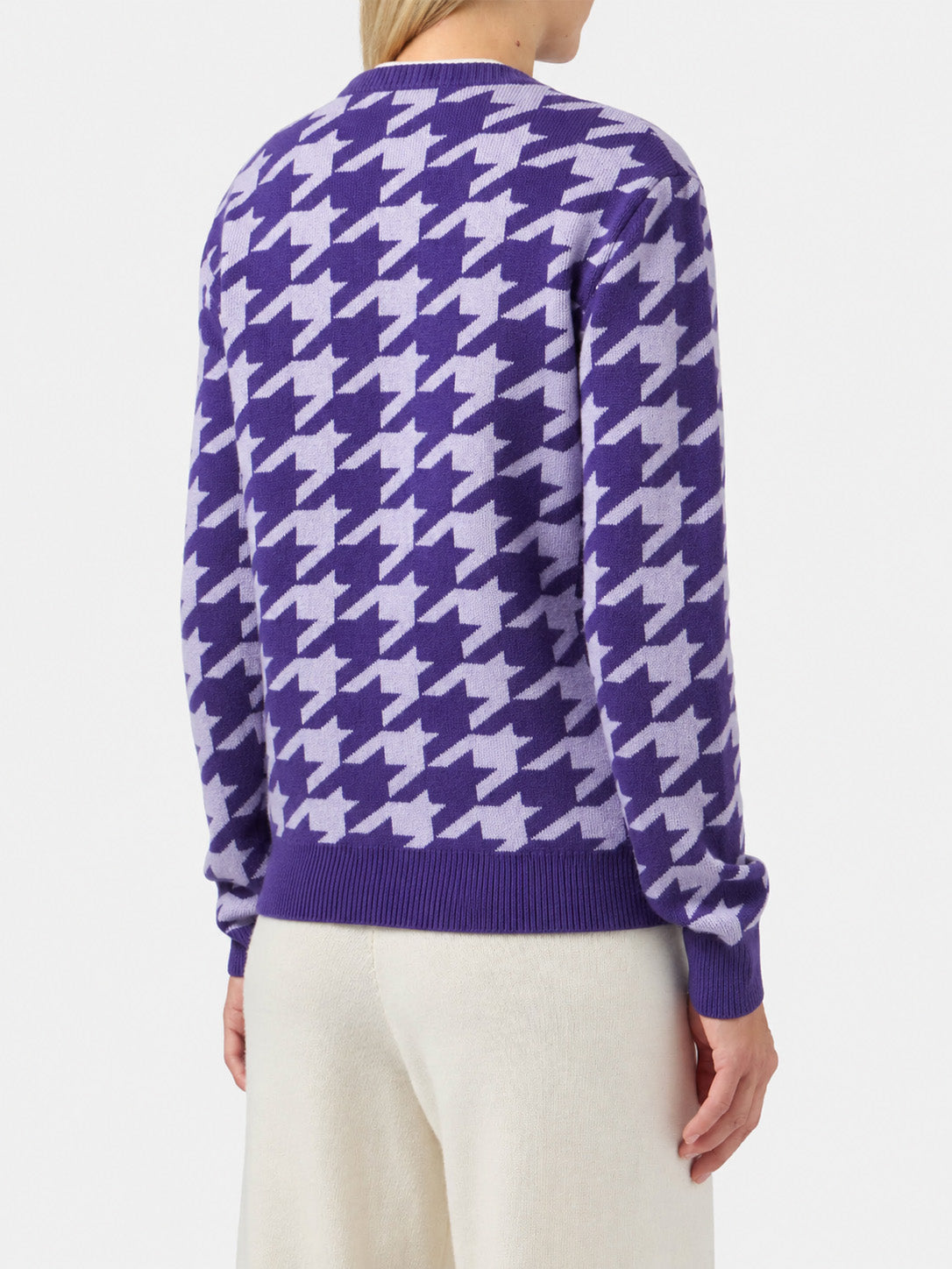 Maglia New Queen pied de poule con jacquard Snoopy | Special Edition