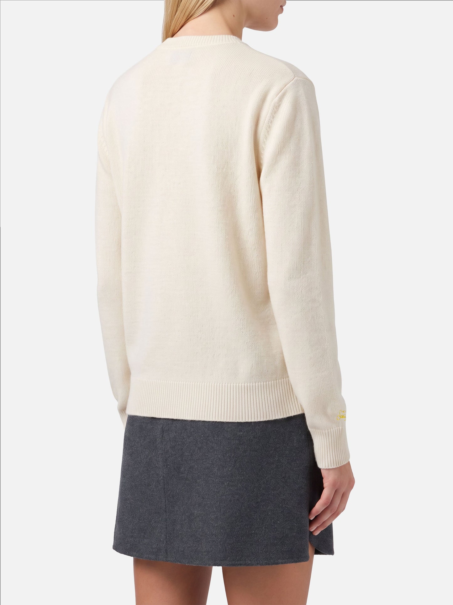 Nouveau pull blanc New Queen à imprimé Simpson | Édition spéciale 