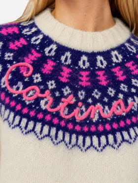 Pull White New Queen Nordic Soft avec motif jacquard 