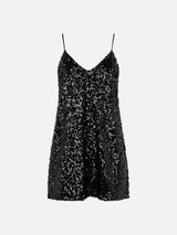 Woman black sequins dress Rabelle