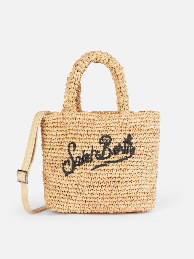 Mc2 Saint Barth Beige Raffia Beach mini bag