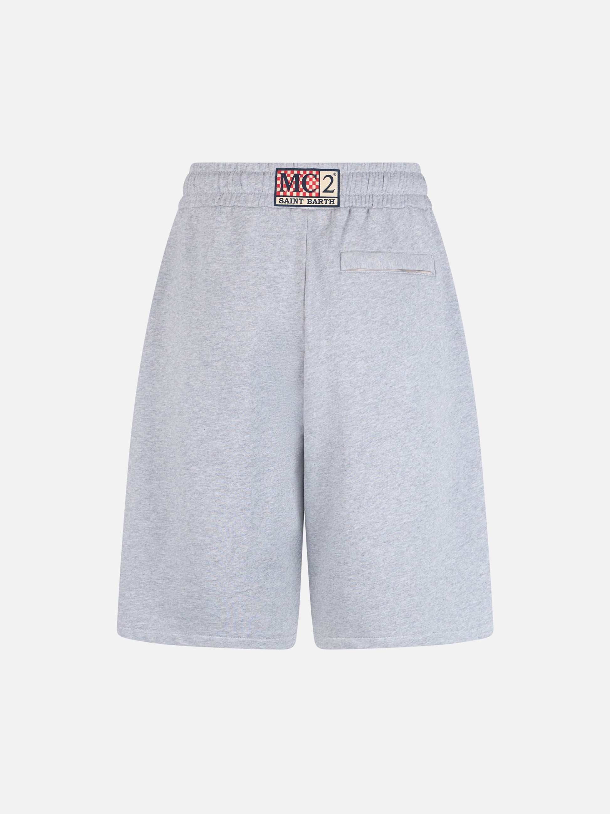 Randle grey cotton fleece Bermuda shorts - MC2 Saint Barth