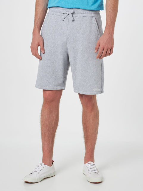 Man mélange grey cotton fleece bermuda shorts Randle - MC2 Saint Barth