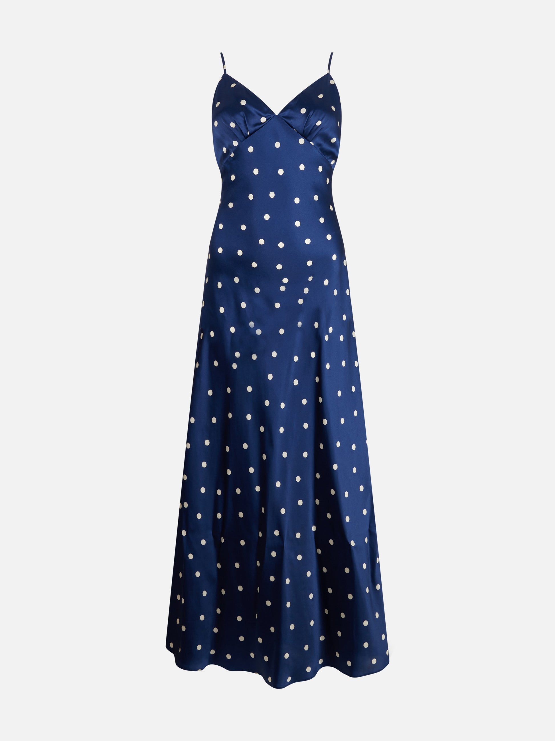 Ravel pure silk slim dress with polka dots print - MC2 Saint Barth