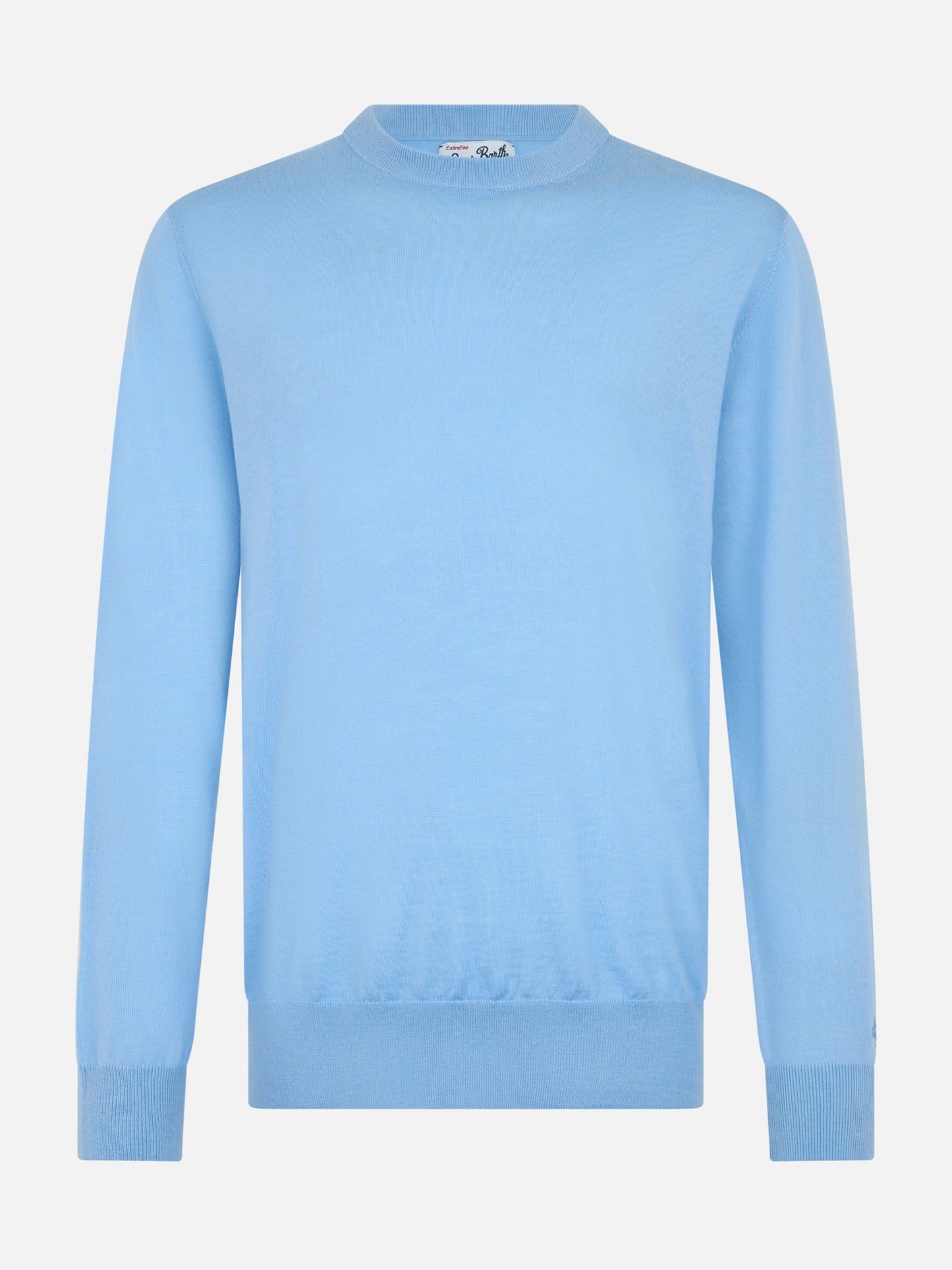 Man Regent light blue merino wool sweater - MC2 Saint Barth