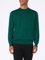 Man Regent british green merino wool sweater