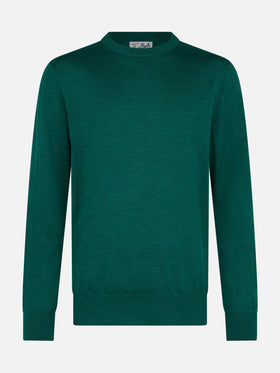 Man Regent british green merino wool sweater - MC2 Saint Barth