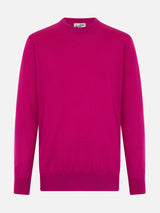 Man Regent peony merino wool sweater