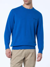 Man bluette blended cashmere crewneck sweater Regent