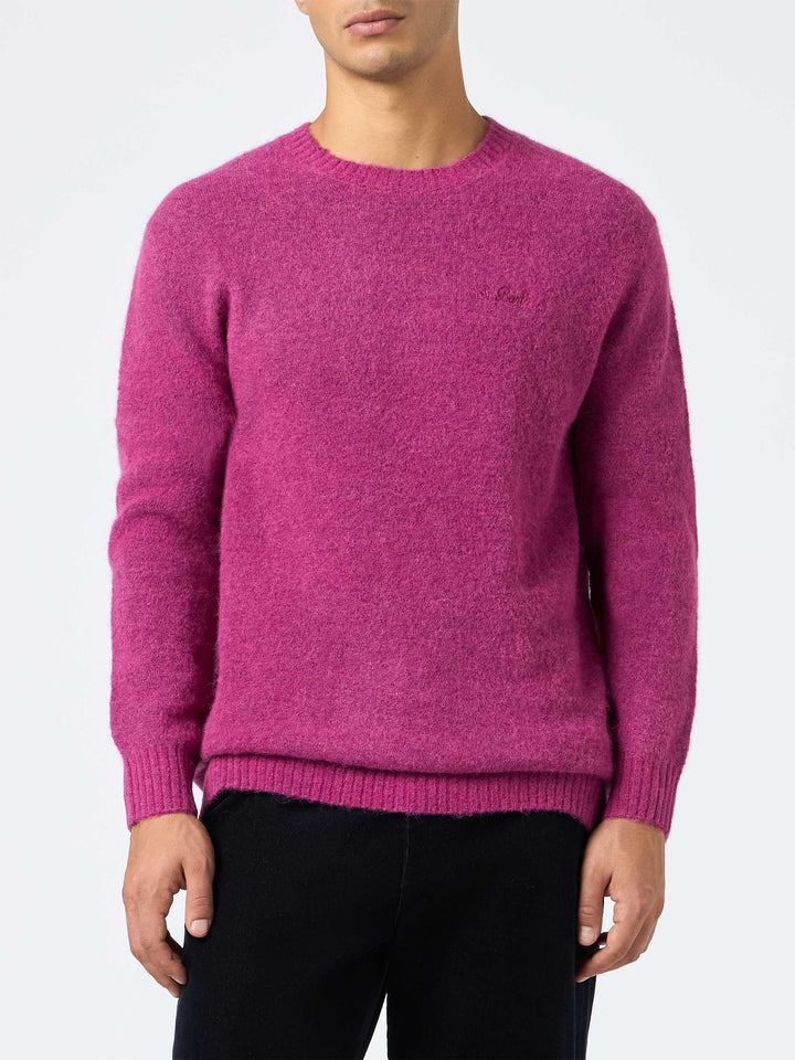 Man peony crewneck stretch sweater Regent - MC2 Saint Barth