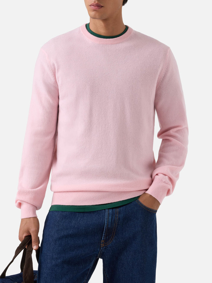 Pink Regent cashmere crewneck