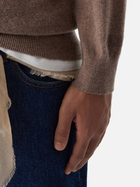 Girocollo in cashmere Regent beige