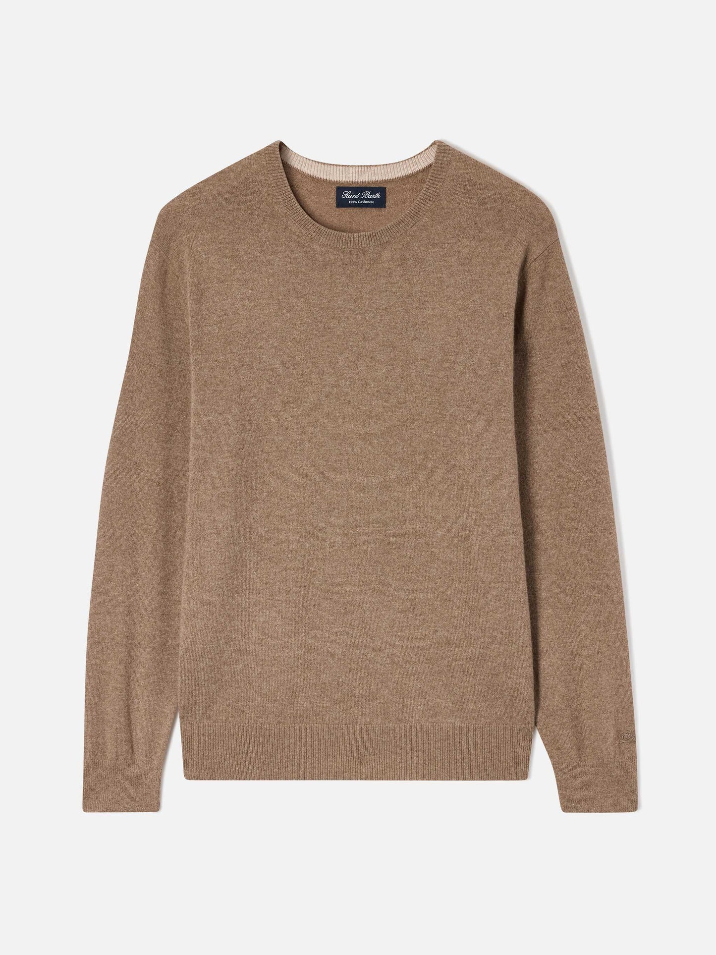 Maglione Regent girocollo cammello