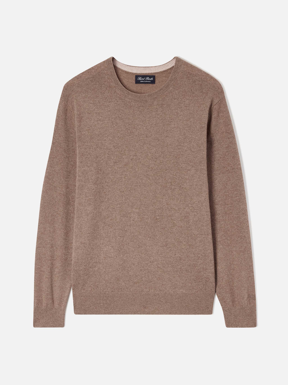 Girocollo in cashmere Regent beige