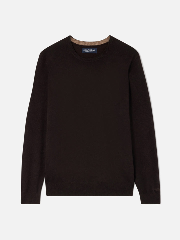 Brown Regent cashmere crewneck
