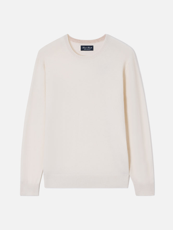 Girocollo Regent in cashmere bianco