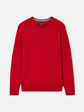 Girocollo Regent in cashmere rosso