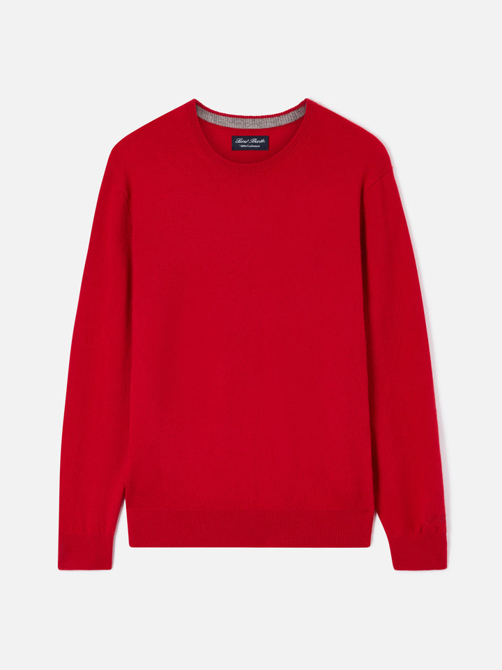 Girocollo Regent in cashmere rosso