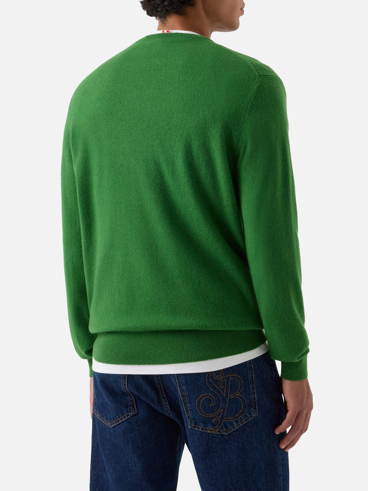 Green Regent cashmere crewneck