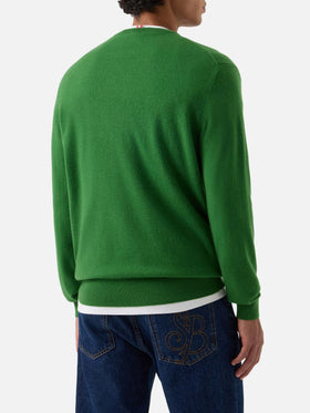 Green Regent cashmere crewneck
