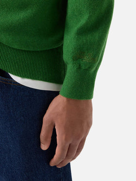 Green Regent cashmere crewneck
