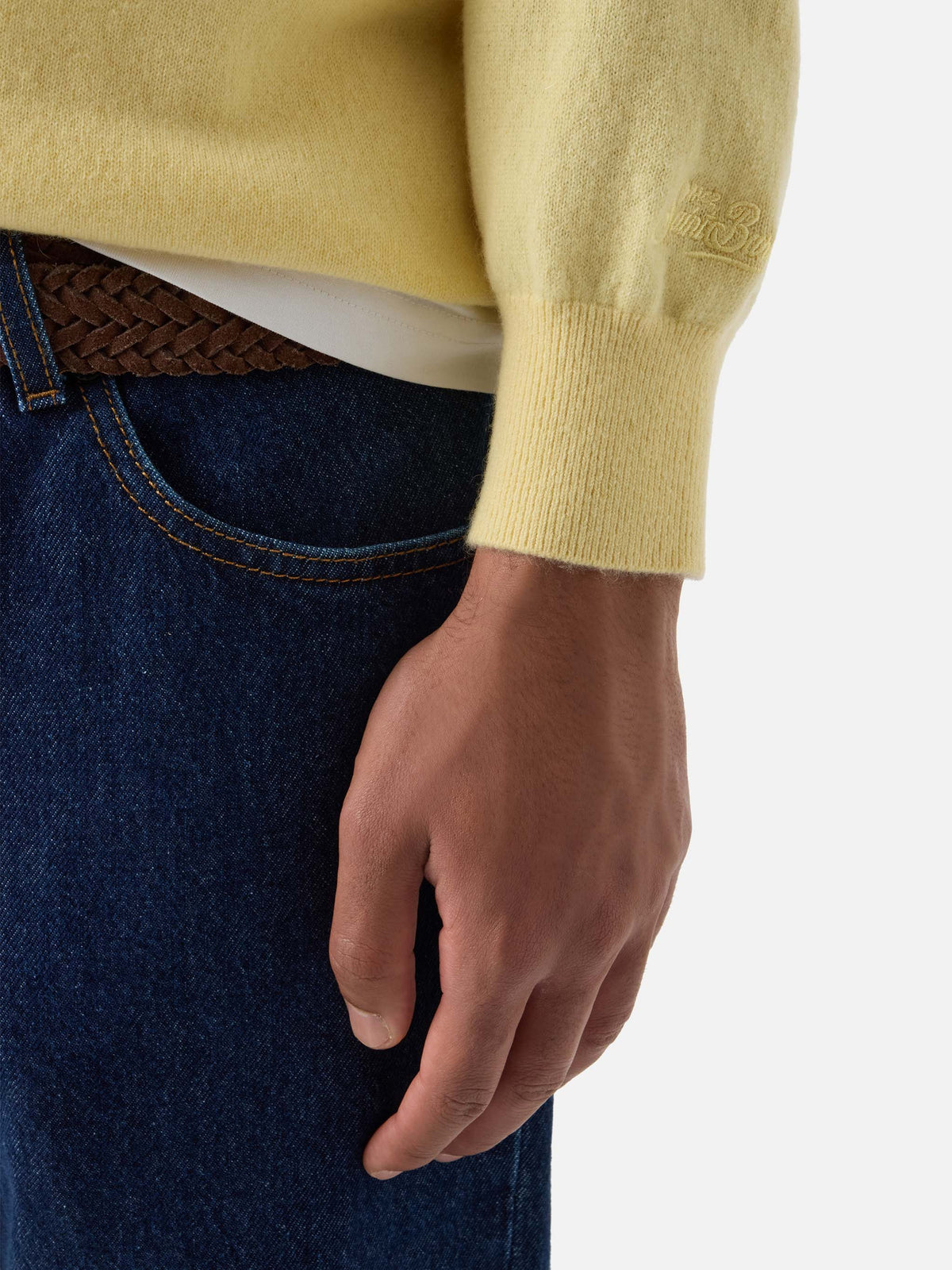 Yellow Regent cashmere crewneck