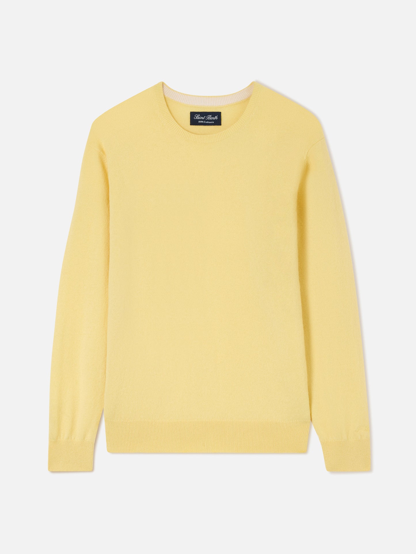 Girocollo Regent in cashmere giallo