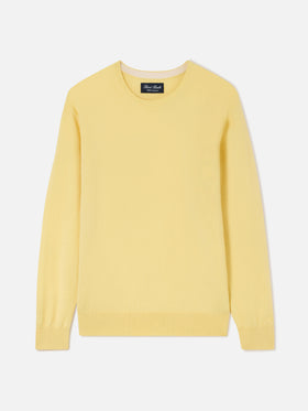 Girocollo Regent in cashmere giallo