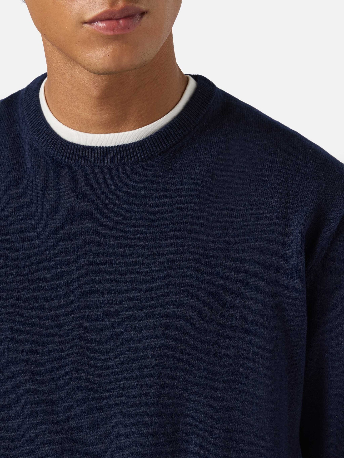 Maglione Regent inLANA MERINO e CASHMERE blu notte