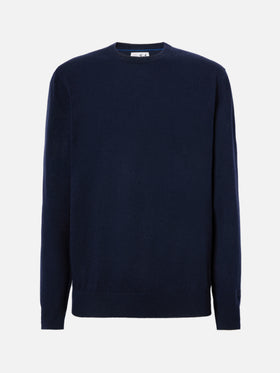 Maglione Regent inLANA MERINO e CASHMERE blu notte