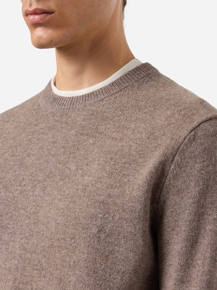 Maglione Regent in 100% LAMBSWOOL nocciola